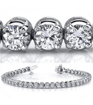  9.50 ct Round cut Diamond Tennis Bracelet, Prong, 0.25 ct each 