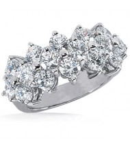  16 Round Cut Diamond Anniversary Ring, 0.20 ct Each, 3.20 tcw 