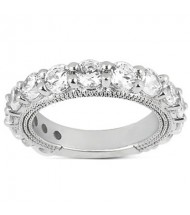 Graduated Round Diamond Anniversary Ring,  0.30ct center,  2.55tcw