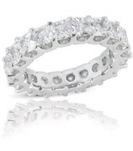  2.60 ct Princess cut Diamond Eternity U Band, 0.10 ct each 