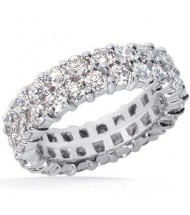  2.50 ct Round cut Diamond Eternity Band, Dubble, 0.05 ct Each 