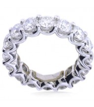  7.50 ct Round cut Diamond Eternity Wedding Band, U, 0.50 ct each 