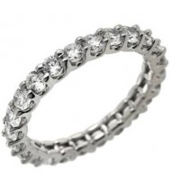  2.10 ct Round cut Diamond Eternity Wedding Band, U, 0.10 ct each 